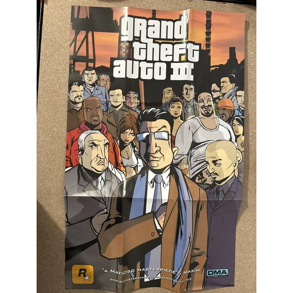 Grand Theft Auto III 3 (Sony Playstation 2, PS2) CIB with Map | Tested ✅ | NM